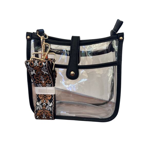Clear Crossbody Stadium Bag for Concerts, Sports Games, Festivals, Sports Events - Picture 2 of 5
